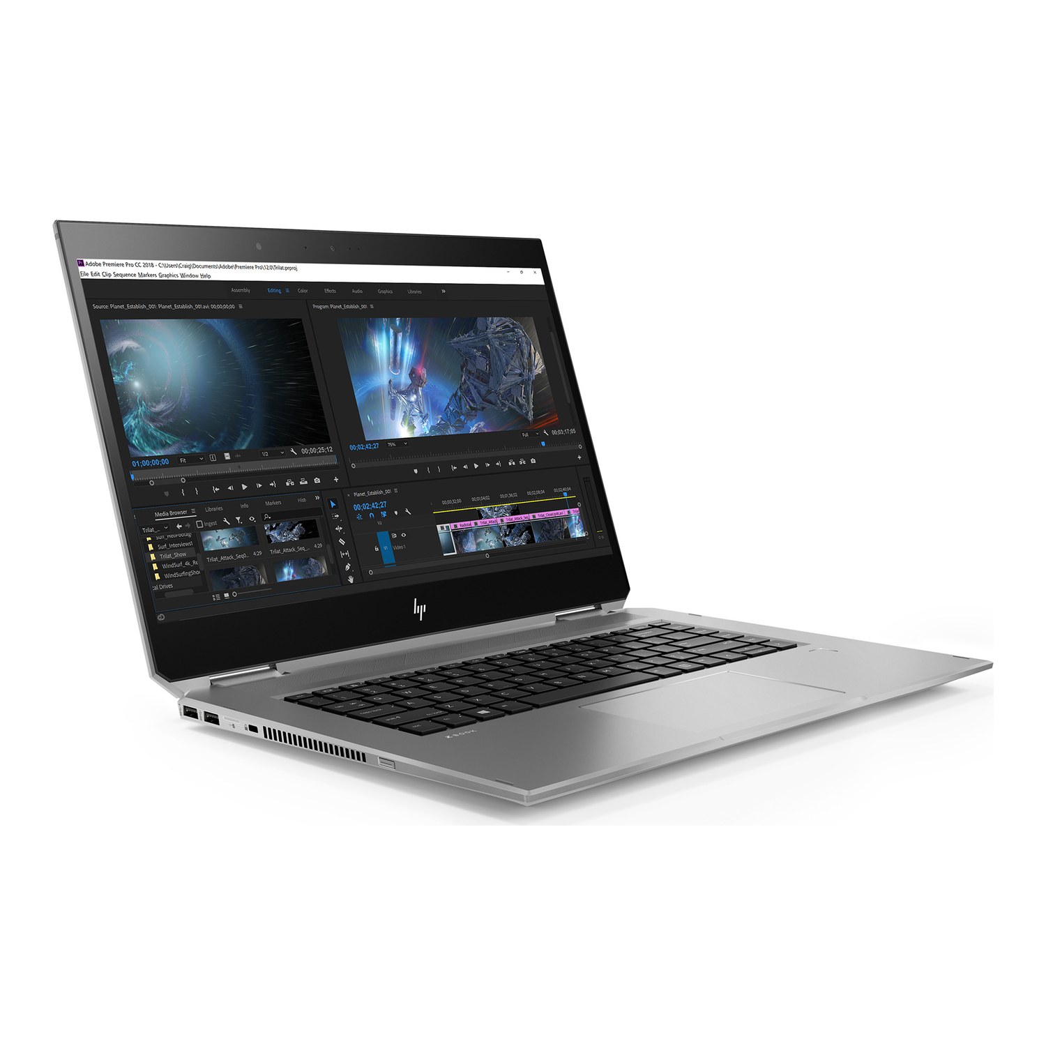 HP ZBOOK Studio G5 with Graphics — Core i7, 8th Gen, 8 GB RAM, 256 GB SSD (Grade A Renewed)